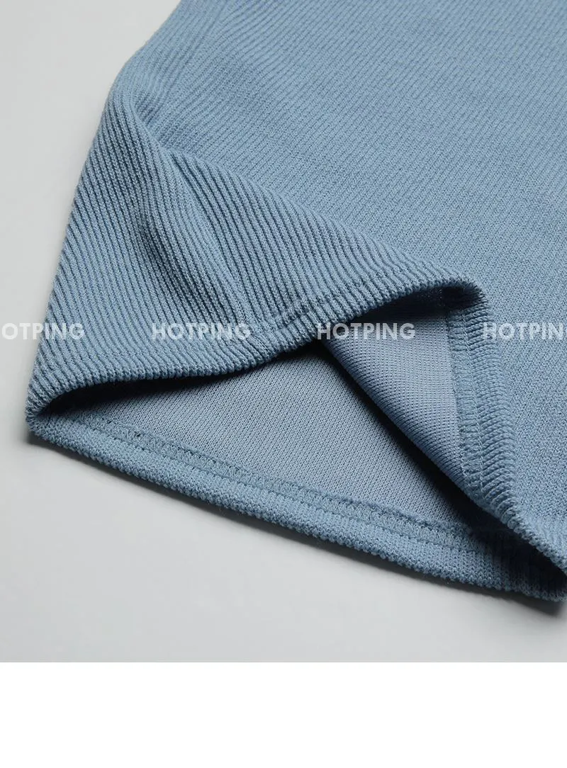 피플즈_세트2 골지니트+밴딩와이드팬츠set