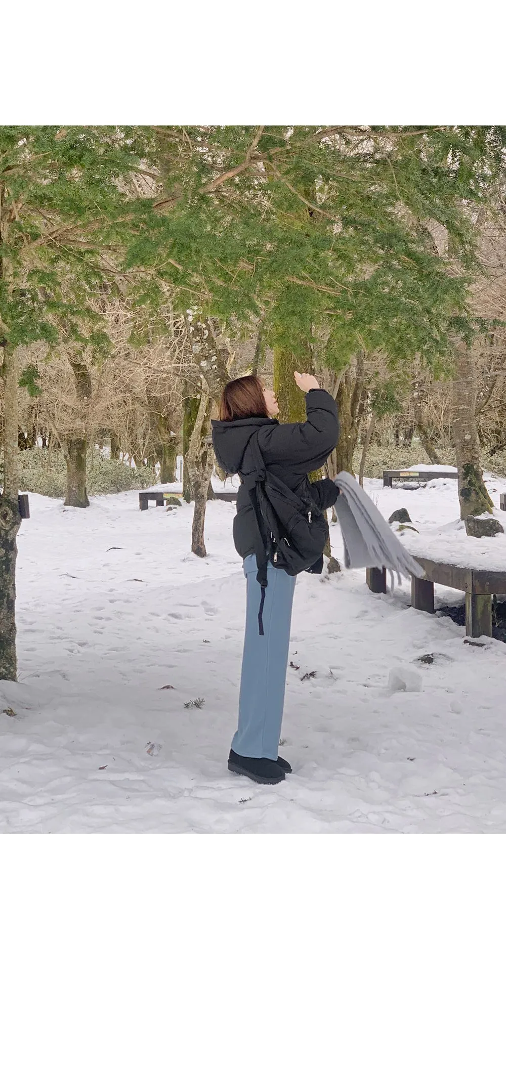 피플즈_세트2 골지니트+밴딩와이드팬츠set