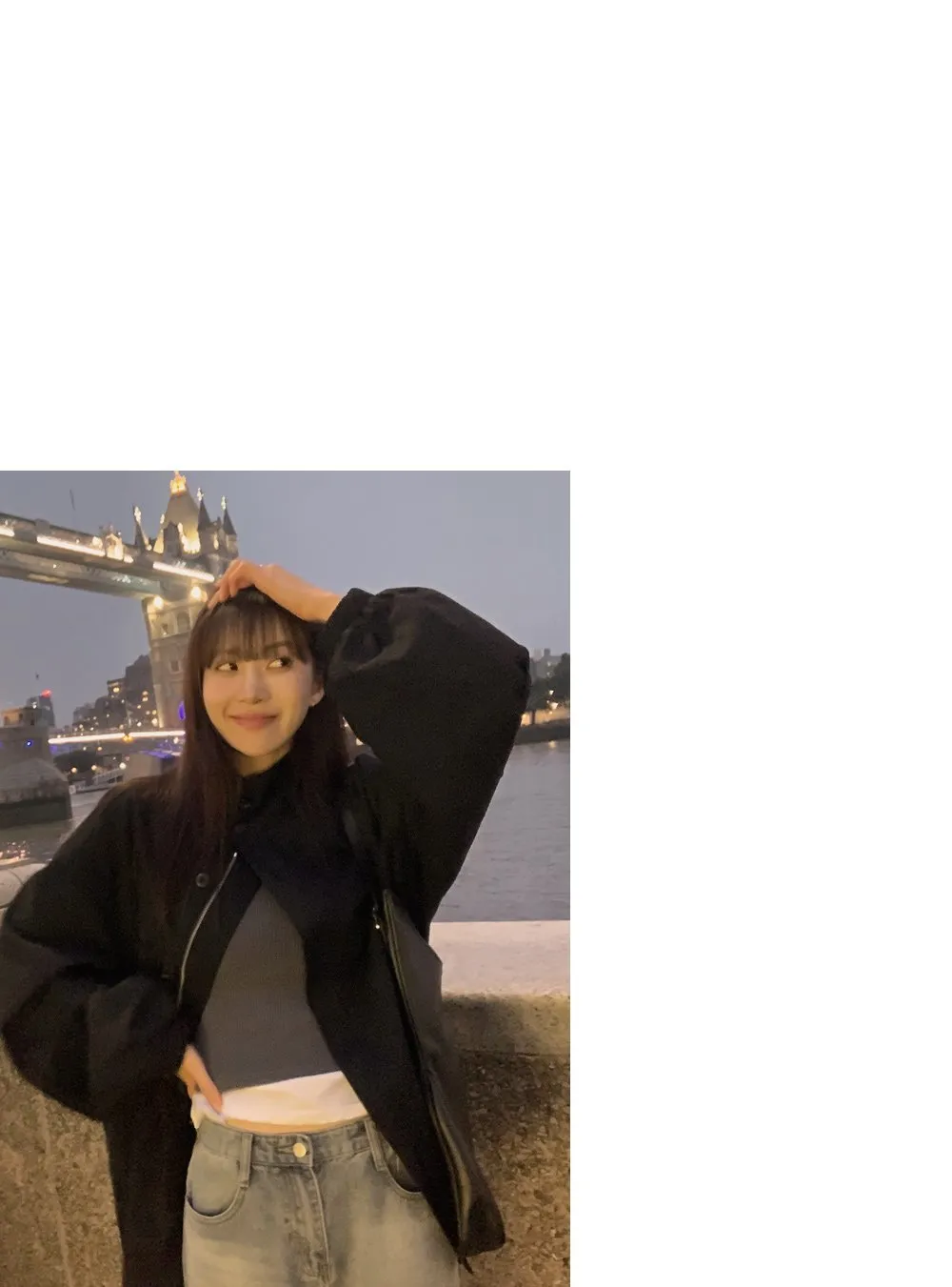 그레이쉬 난스판 빈티지 워싱 세미와이드 데님팬츠