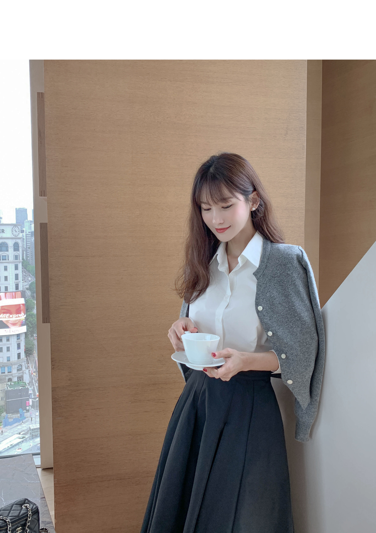 ヤクタッチフェザーニットカーディガン ／ カーディガン ニット 羽織り はおり レディース 長袖 フラワー フェザーニット ボタン Vネック アウター  ニット 起毛 ふわふわ パープル ブラック アイボリー グリーン エスニック チチカカ TITICACA | エスニック　チチカカ楽天市場店