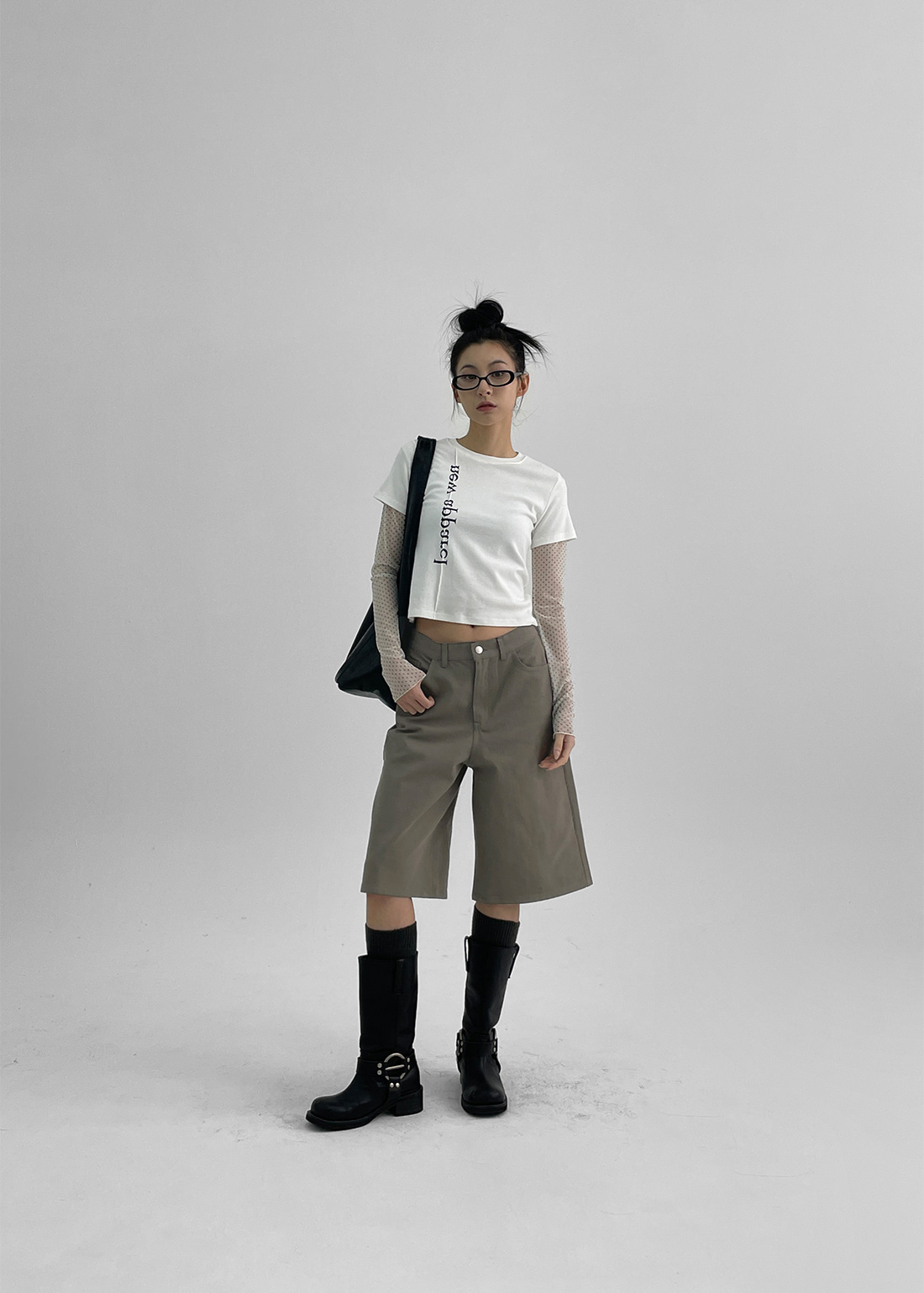 Y's ホワイトドットパターン 半袖Tシャツ　シースルー ドットシースルーTシャツ | ファッション通販サイト NUGU