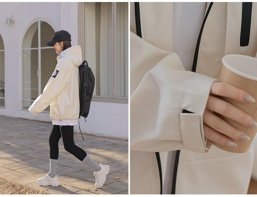 ラベルジップポケットジャンパー | レディースファッション通販 - DHOLIC