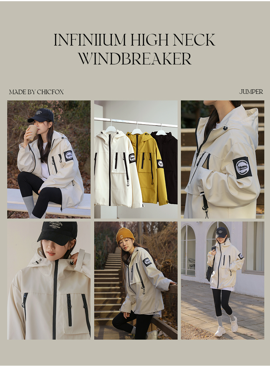 ラベルジップポケットジャンパー | レディースファッション通販 - DHOLIC