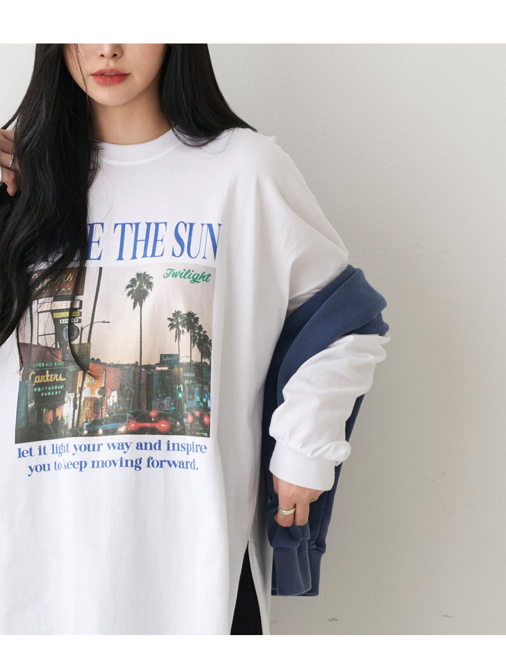 ボクシーTシャツ ボクシー T （五分袖）[ GU ] | 光のなかでつかまえて