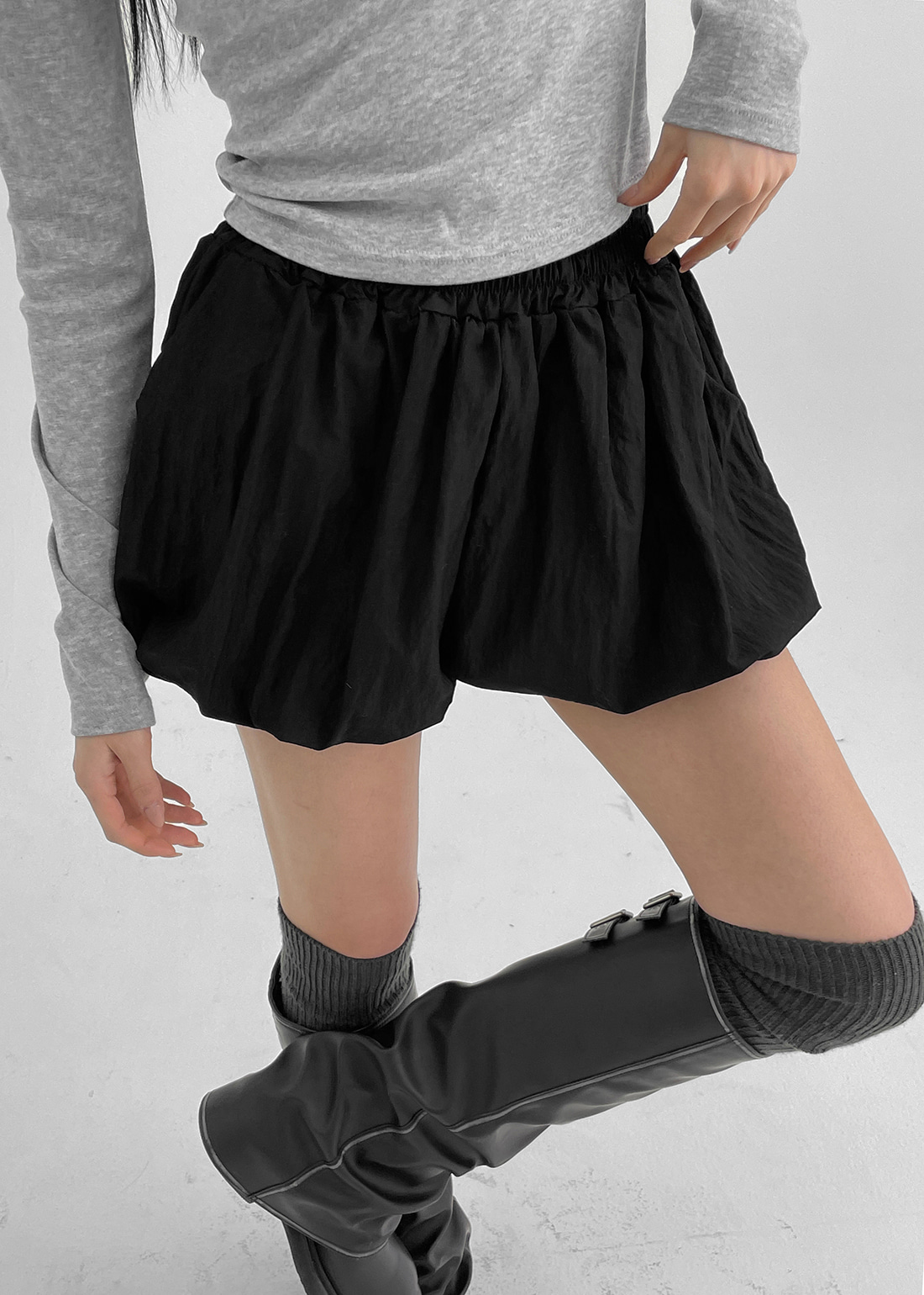 ルシェルブルー✳︎バルーンキュロットパンツ バルーンキュロットショートパンツ | レディースファッション