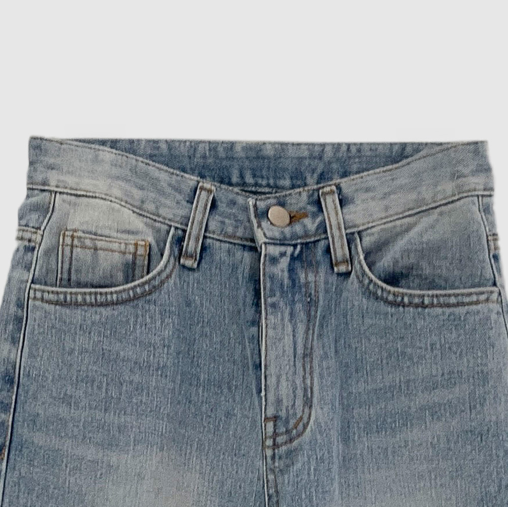 ウォッシュストレートデニムパンツ | レディースファッション通販 - DHOLIC