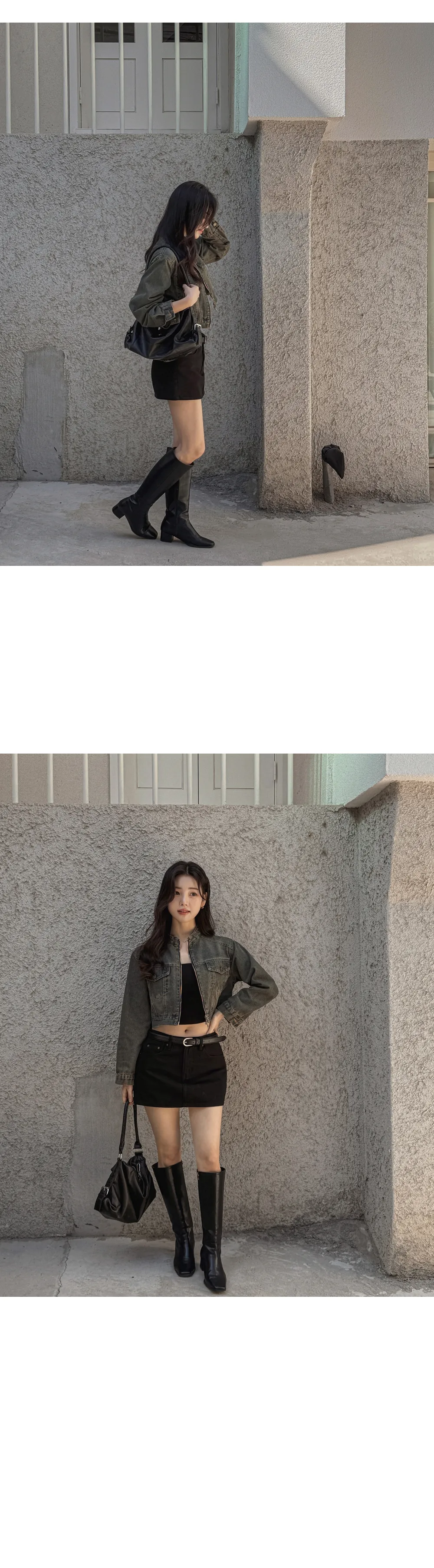미니 스커트 모델 착용 이미지-S1L50