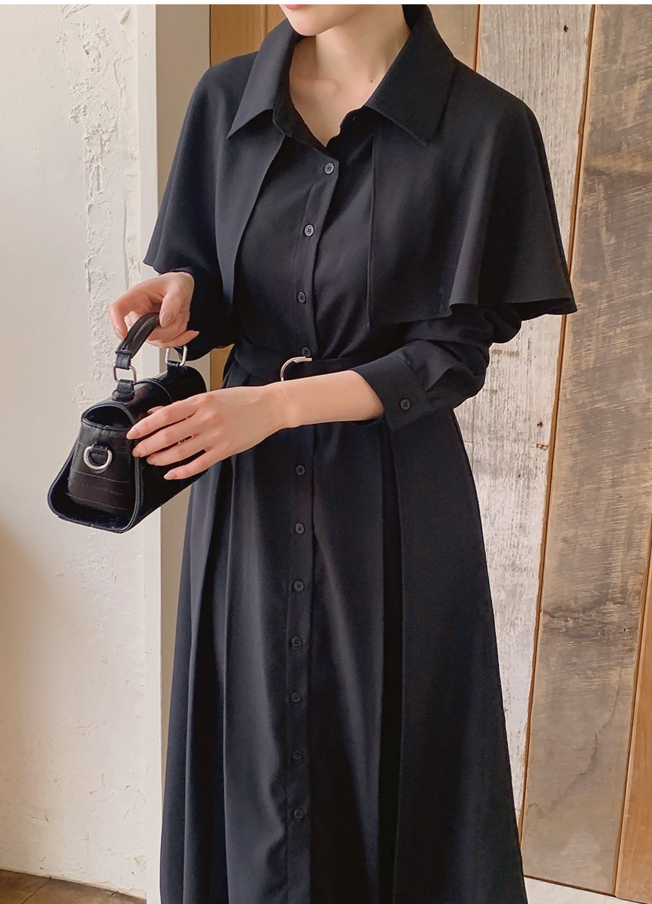 Clane ブラック ベルベット風 長袖 ワンピース セール】HOODED LONG KNIT ONEPIECE（ワンピース）｜CLANE（クラネ）の