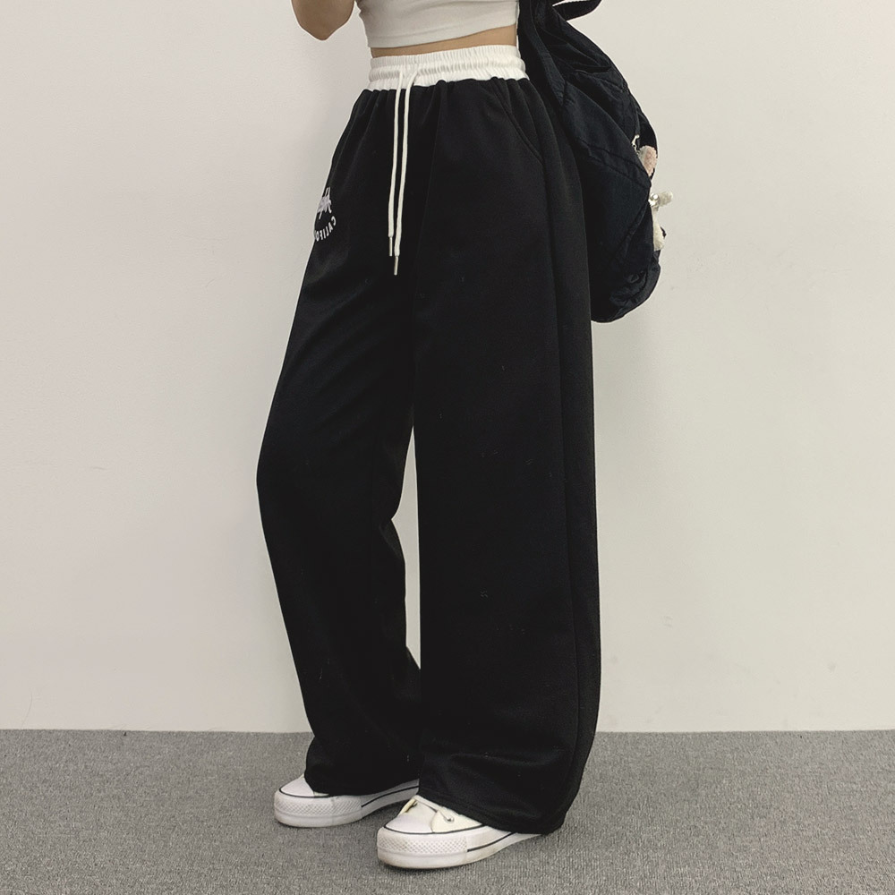 配色ドロストロゴスウェットパンツ | レディースファッション通販 - DHOLIC