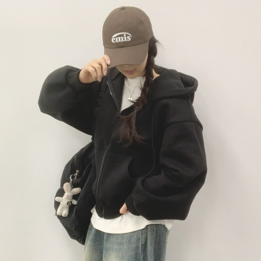 ジップアップルーズパーカー | レディースファッション通販 - DHOLIC