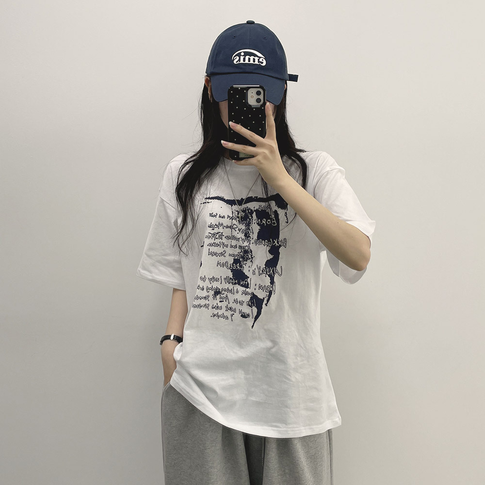 モザイクレタリング半袖Tシャツ | レディースファッション通販 - DHOLIC