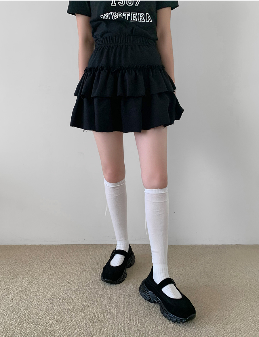 palesop ♡ スウェット フリル ミニスカート フリルカットオフスウェットミニスカート | レディース