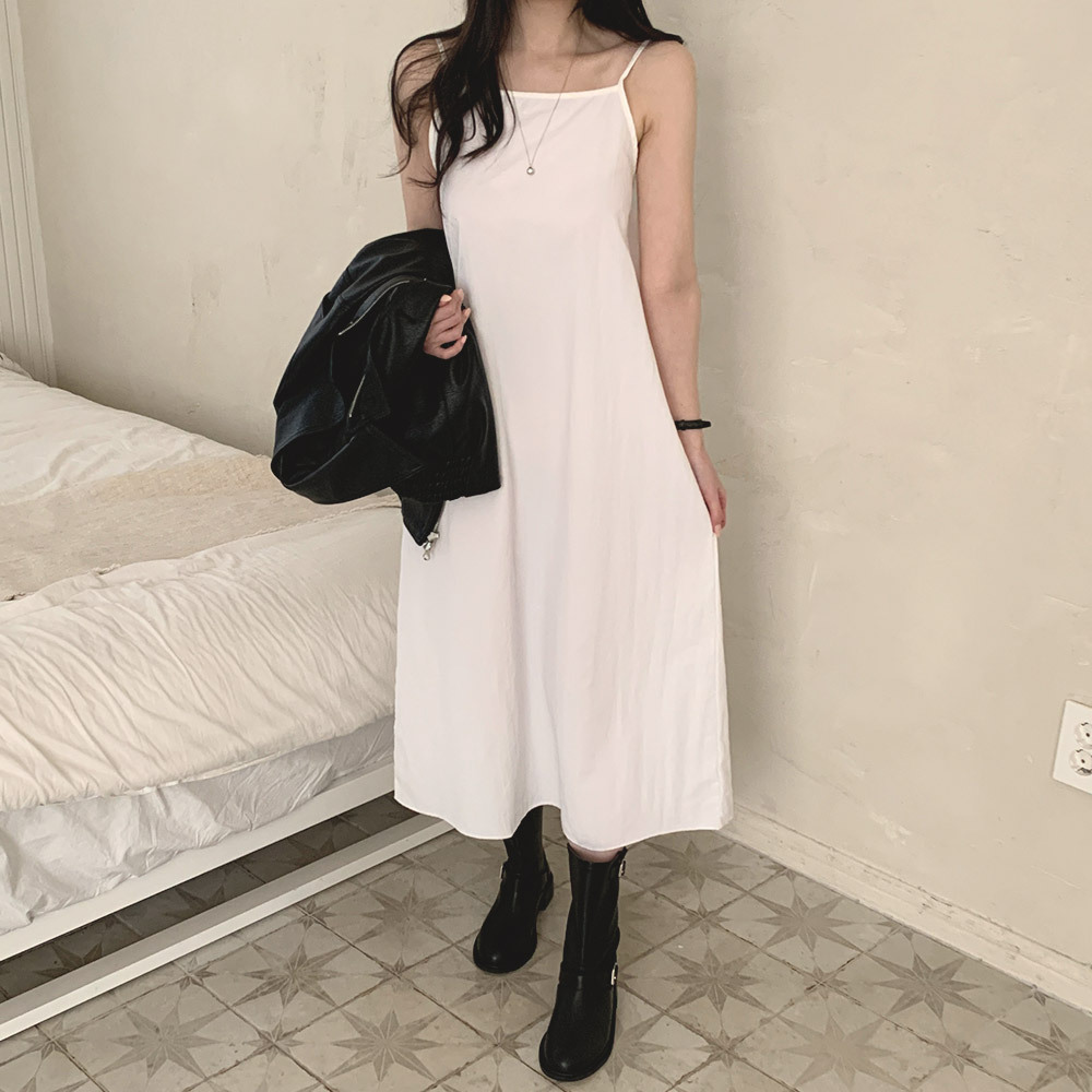 yoli キャミワンピース ホワイト サイズ2 バックゴムキャミワンピース | レディースファッション通販 - DHOLIC