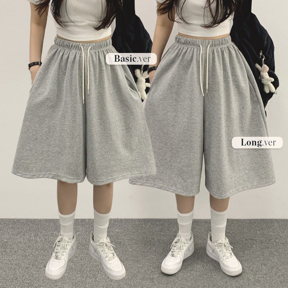 2TYPEワイドバミューダスウェットパンツ | レディース