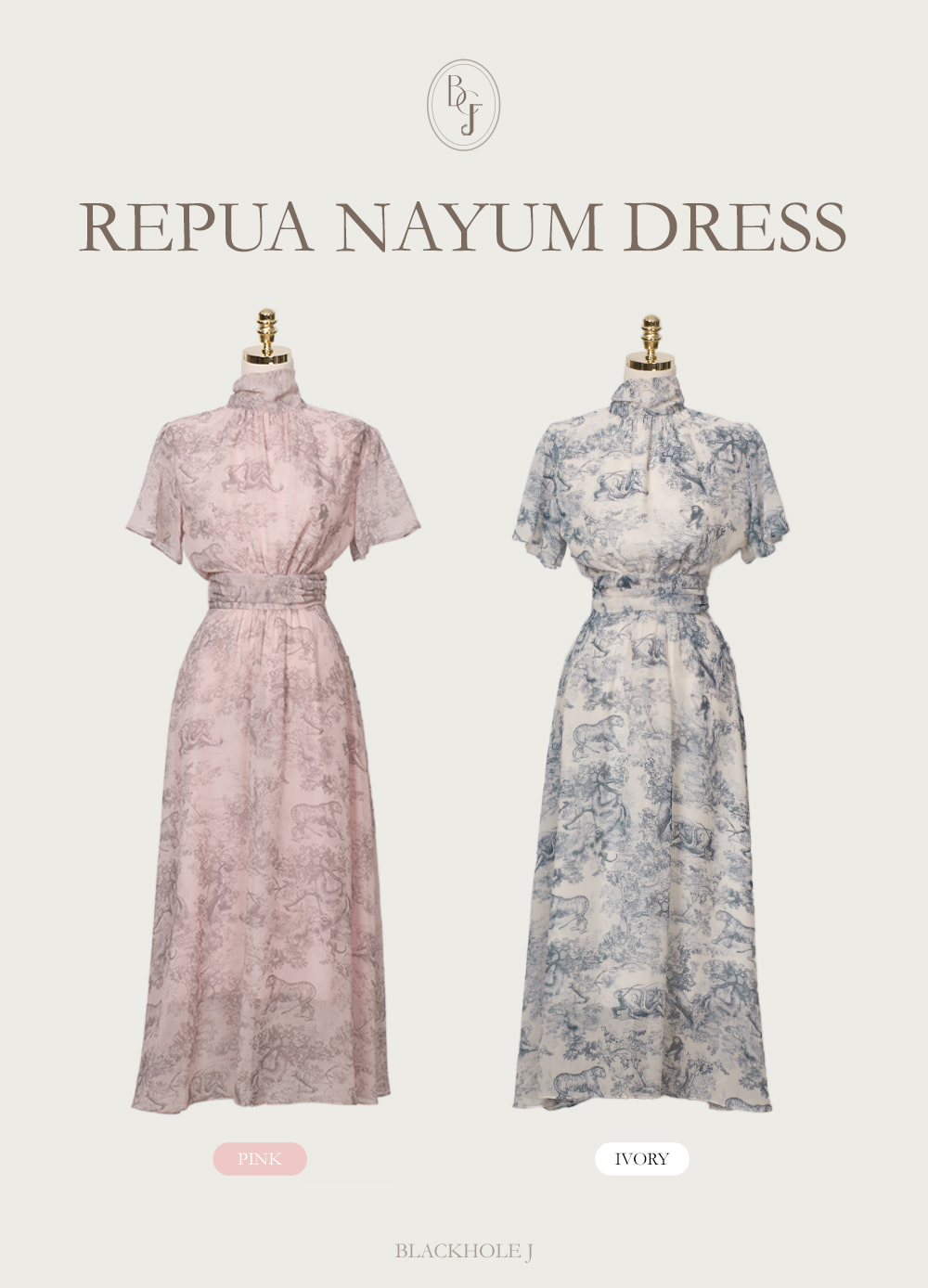 スカーフハイネックトワルドジュイワンピース | レディース