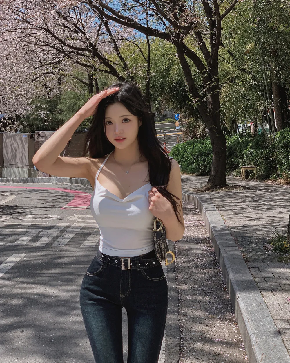 바지 모델 착용 이미지-S1L57