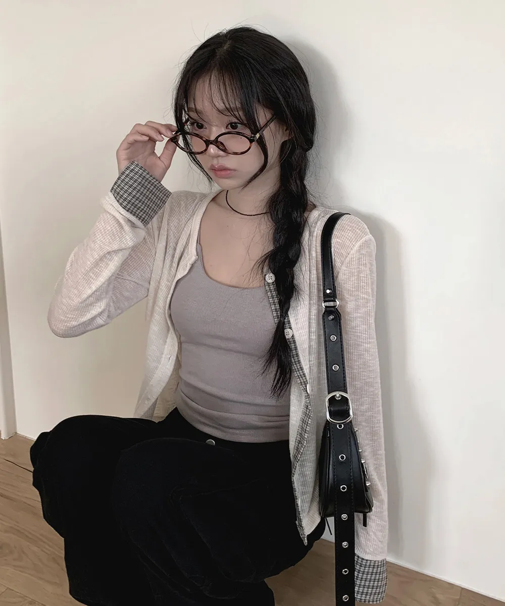 민소매 모델 착용 이미지-S1L26