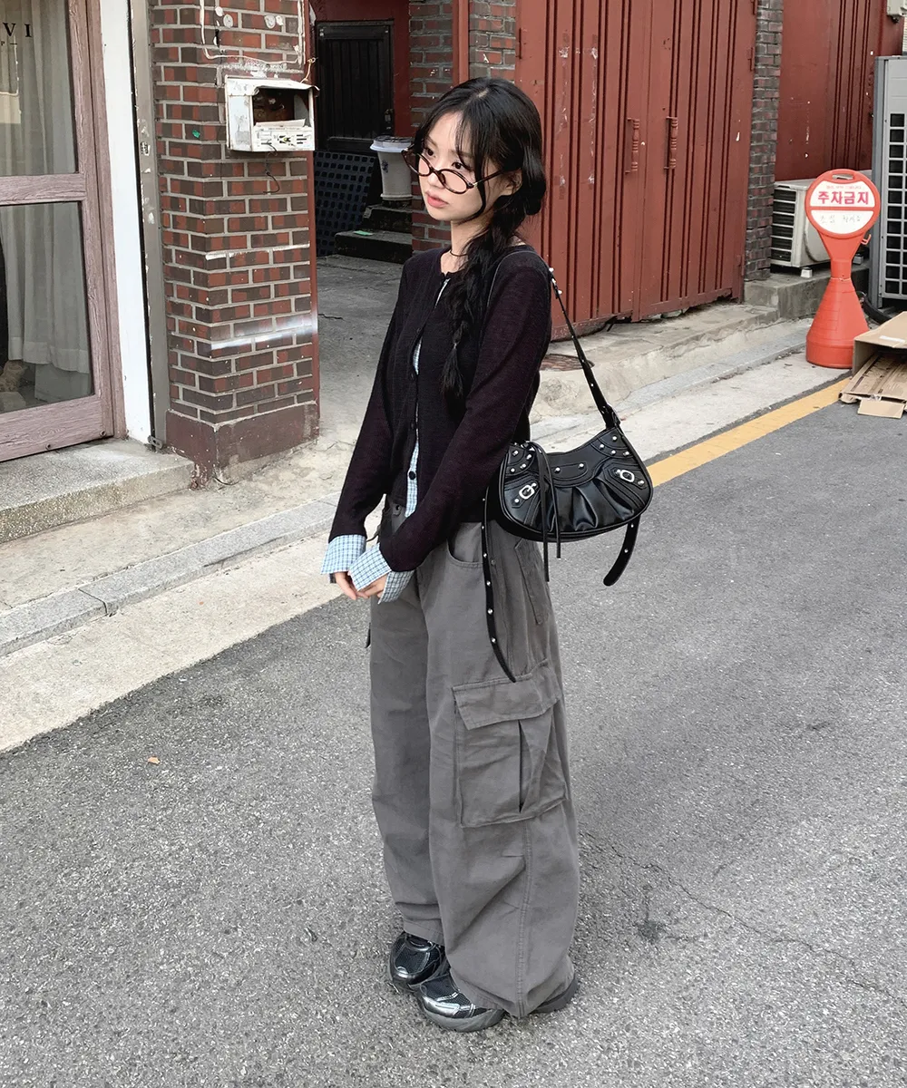 민소매 모델 착용 이미지-S1L91