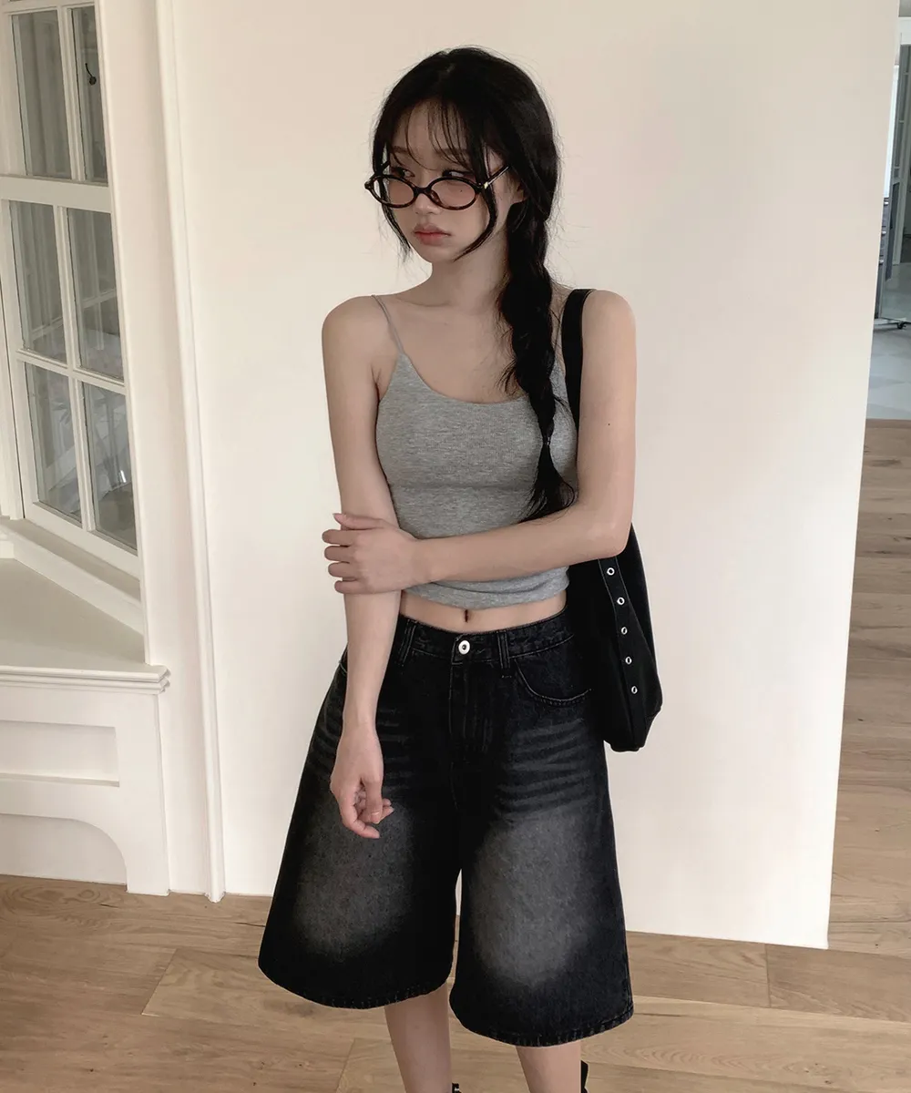 민소매 모델 착용 이미지-S1L52