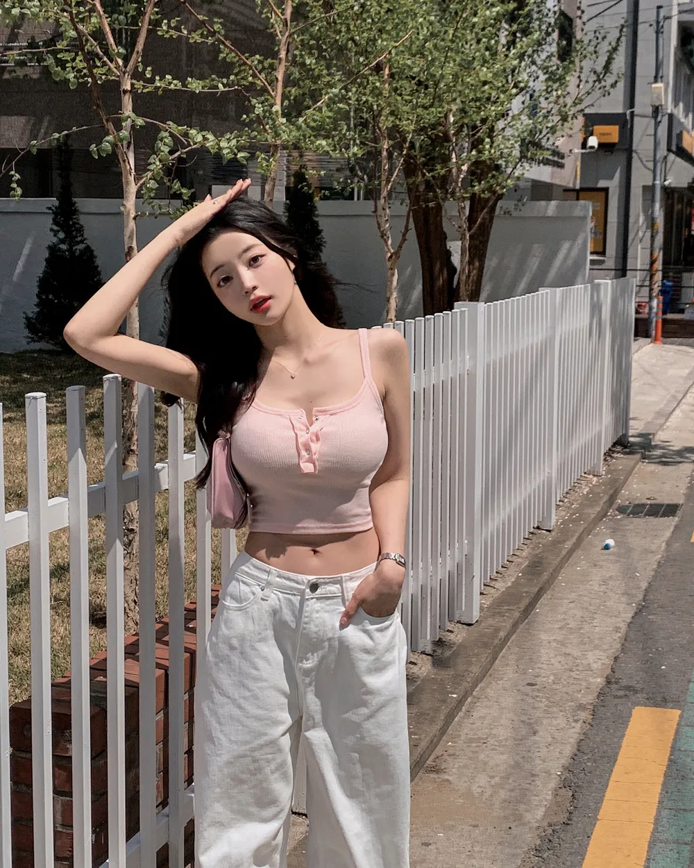 바지 모델 착용 이미지-S1L113