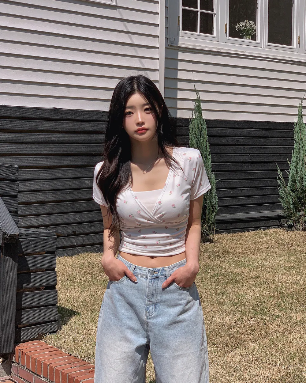바지 모델 착용 이미지-S1L62