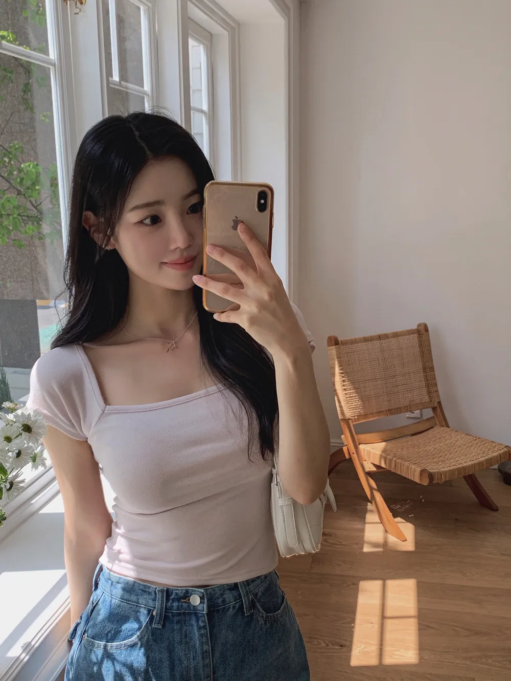바지 모델 착용 이미지-S1L135