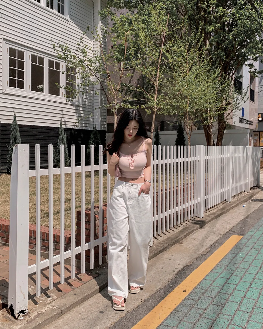 바지 모델 착용 이미지-S1L108