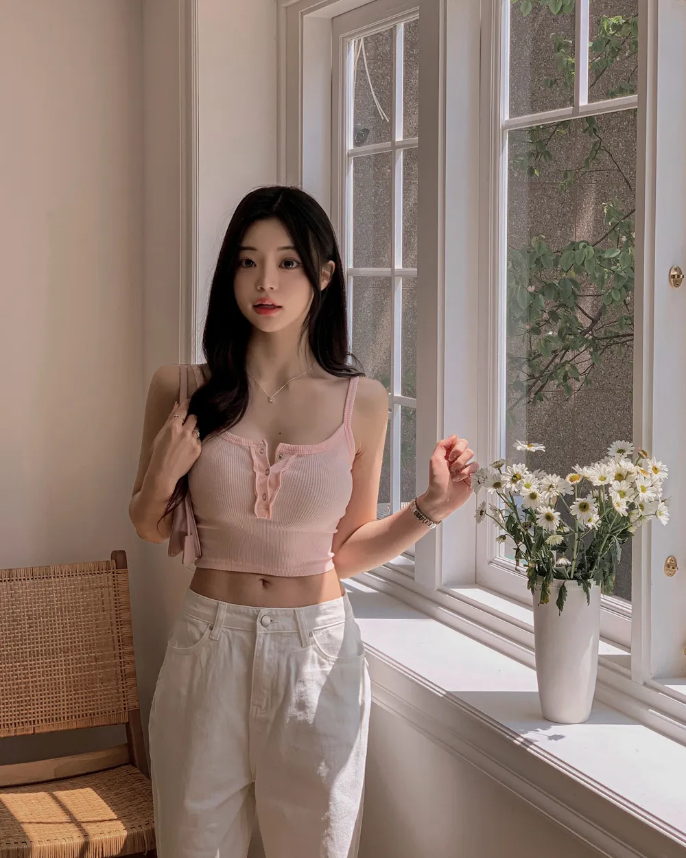바지 모델 착용 이미지-S1L119