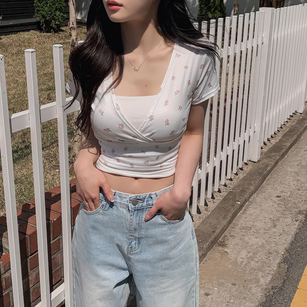 반팔 티셔츠 모델 착용 이미지-S1L51