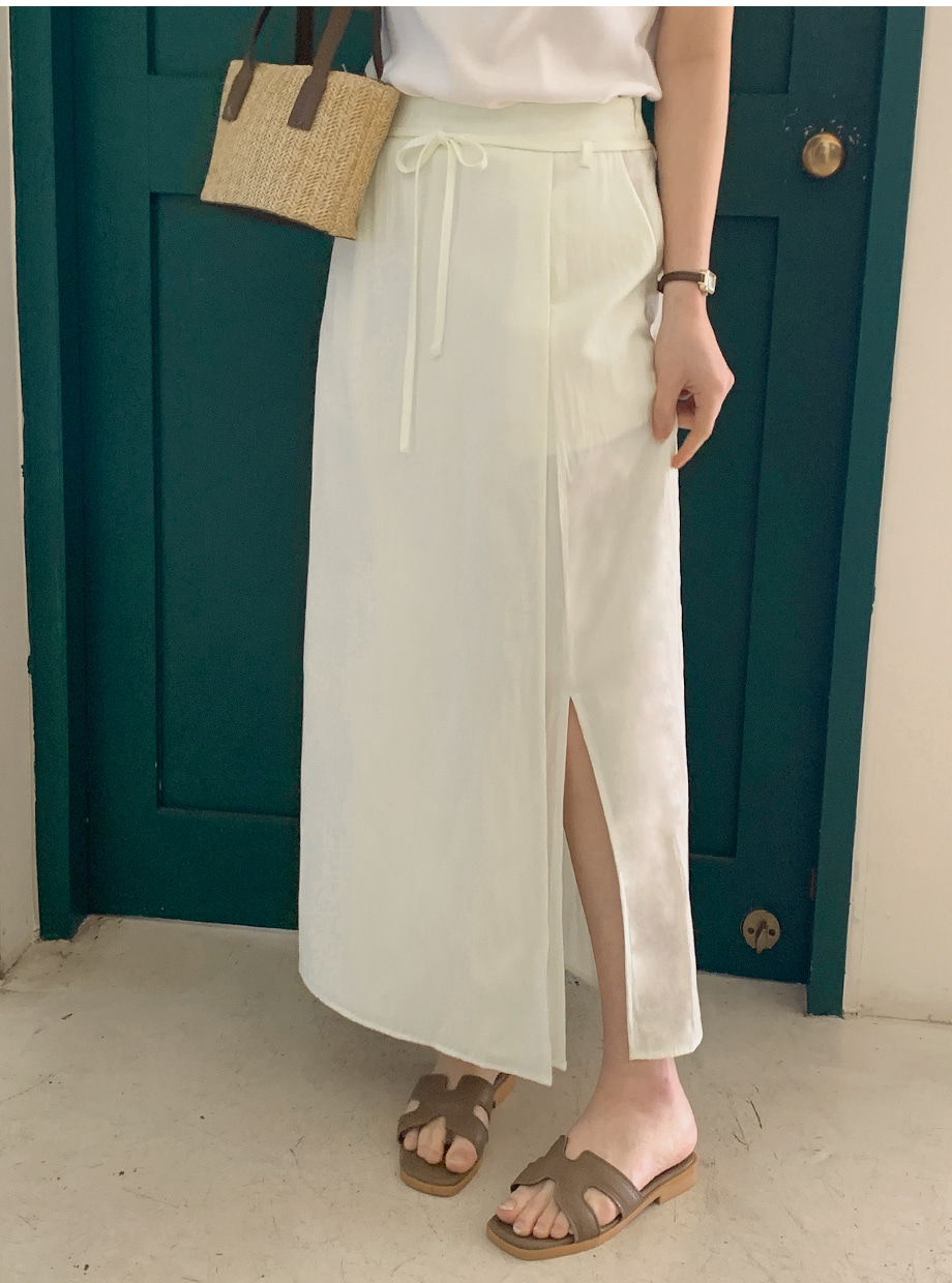 リボンラップ調ロングスカート | レディースファッション通販 - DHOLIC