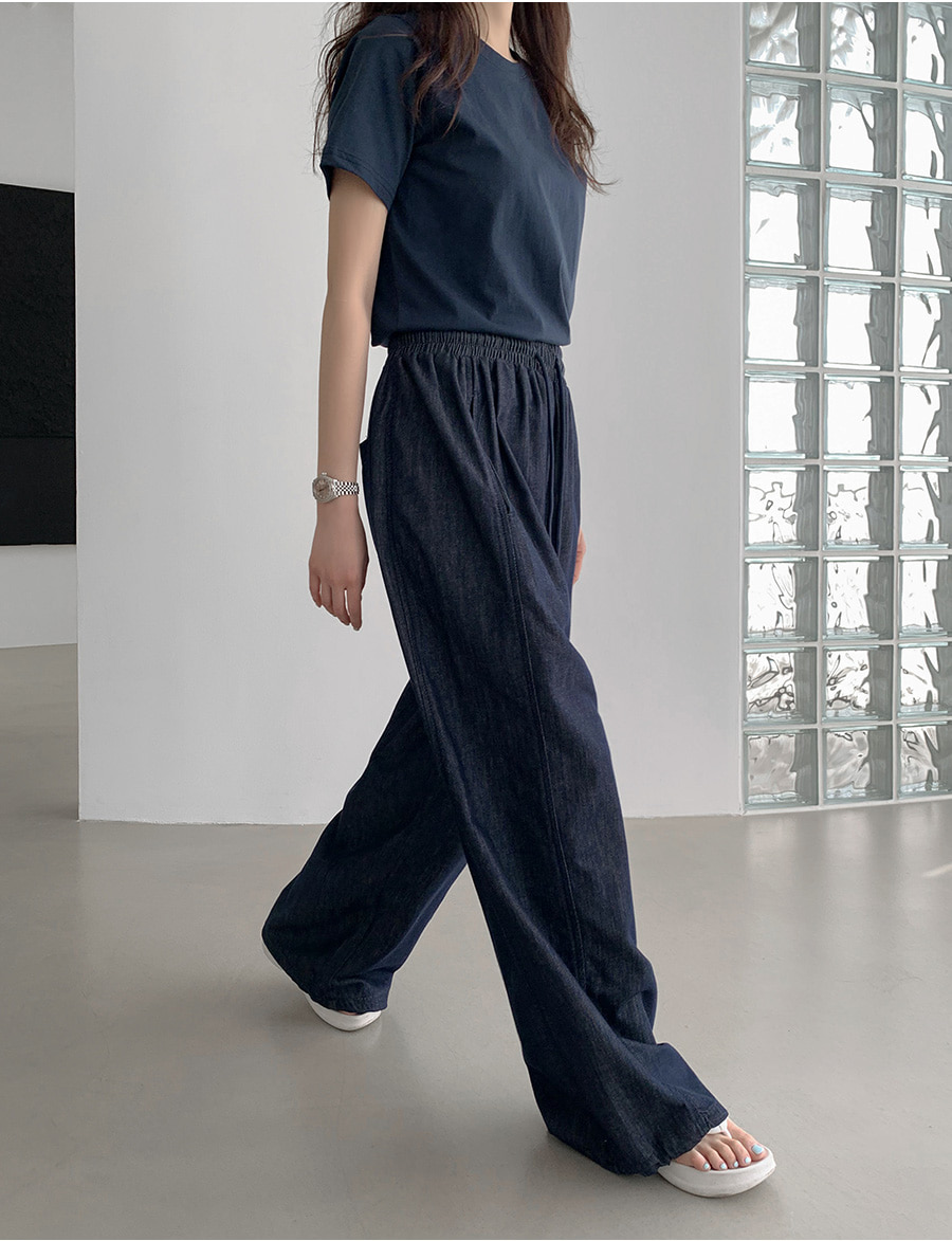 ballaholic ブラックパンツ ドローストリング付き blhlc Oval Logo Hyperstretch Jersey Pants (black