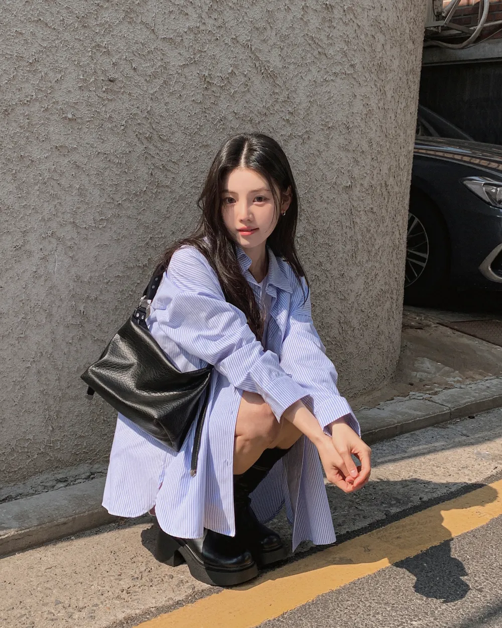 민소매 모델 착용 이미지-S1L37