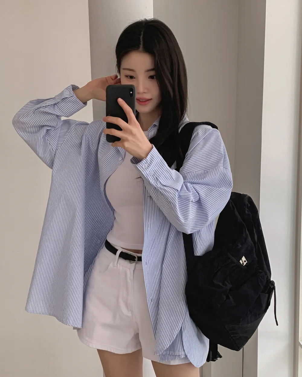 민소매 모델 착용 이미지-S1L33