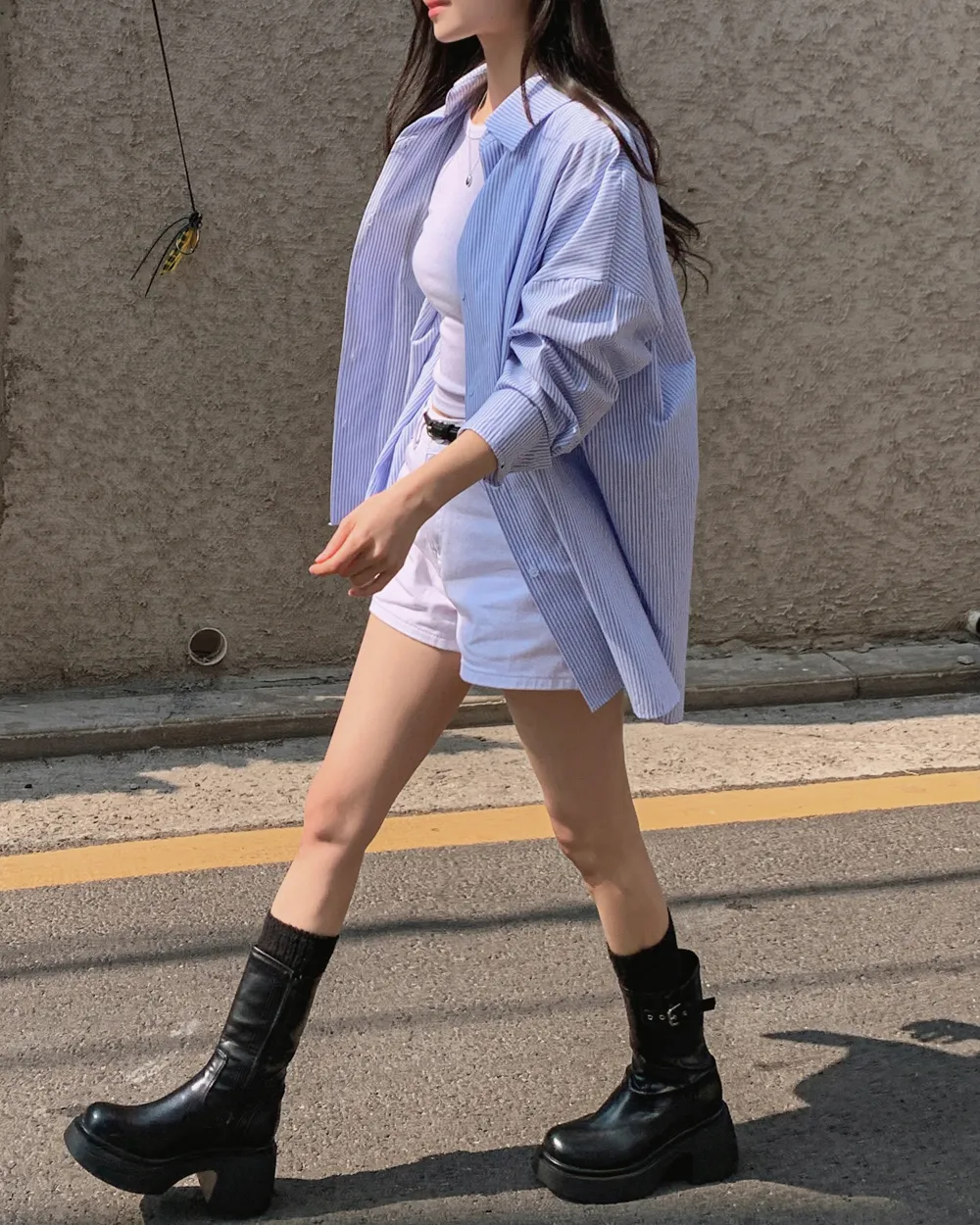 민소매 모델 착용 이미지-S1L39