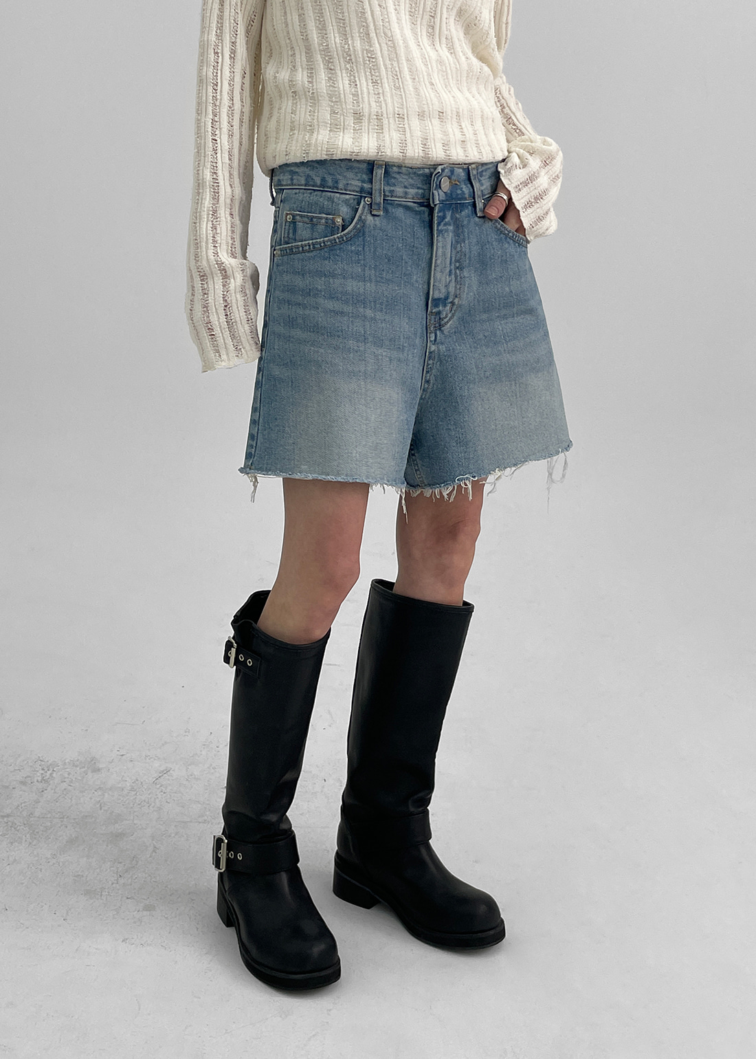 美品!Lucien pellat-finet カットオフデニム!ショートパンツ! 美品!Lucien pellat-finet カットオフデニム!ショートパンツ!