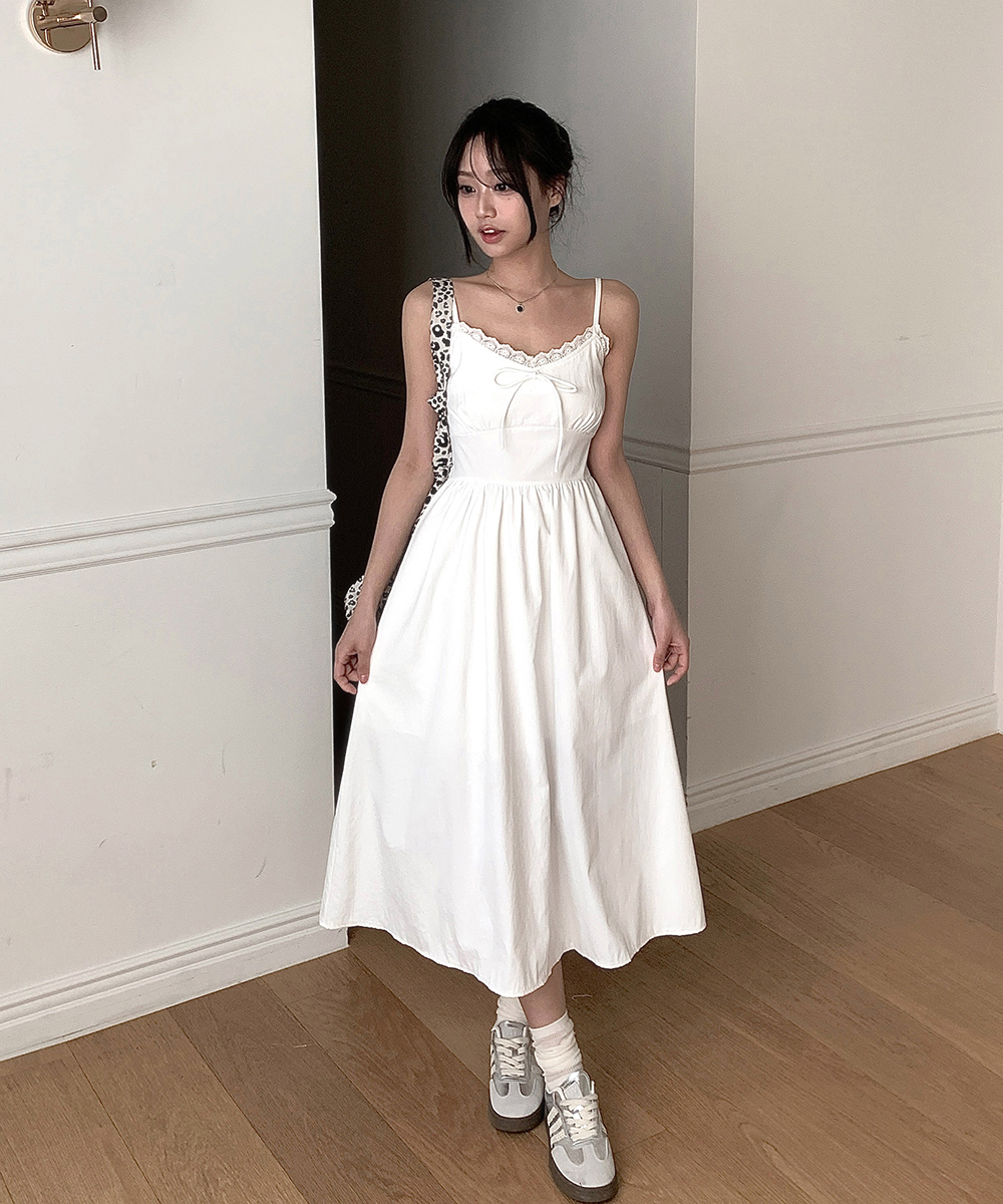 【極美品 タグ付】ケイミー ハートラビリンス カシュクールワンピース リボン CLETTEオリジナル☆シャーリング切替リボンキャミワンピース | 大きい