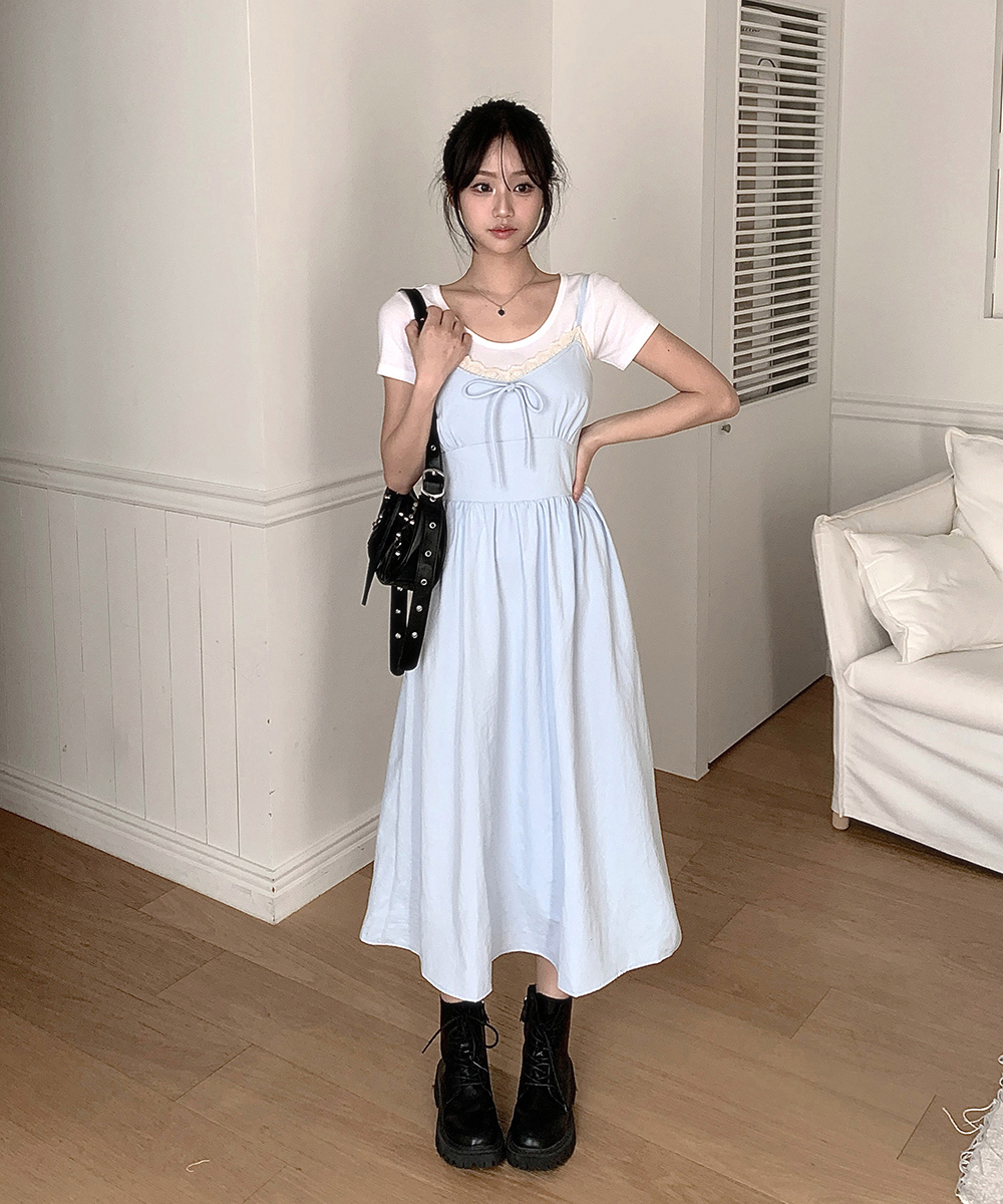 リボンキャミワンピース | レディースファッション通販 - DHOLIC