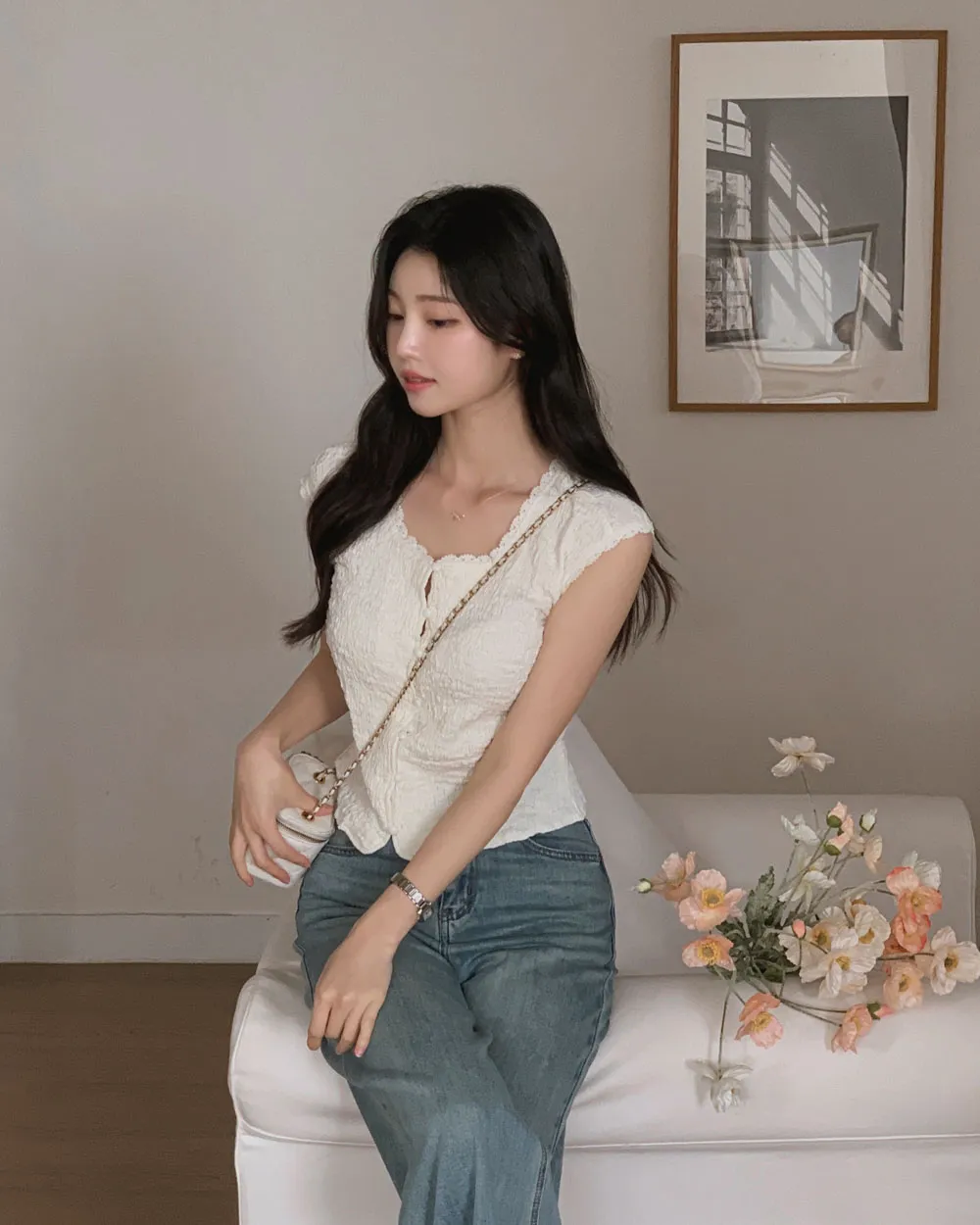 바지 모델 착용 이미지-S1L87