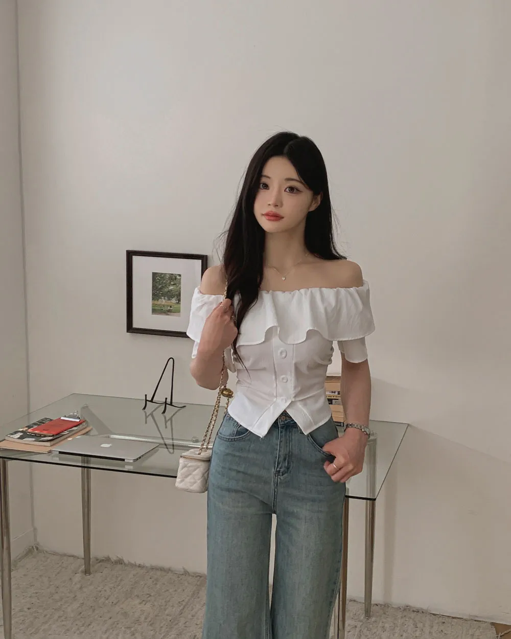 바지 모델 착용 이미지-S1L36