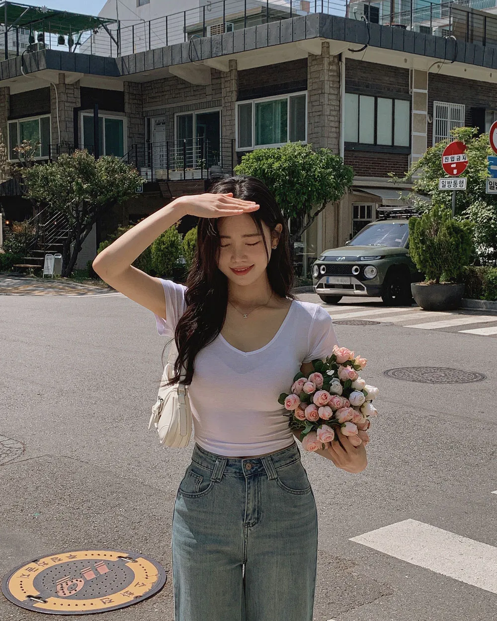 바지 모델 착용 이미지-S1L68