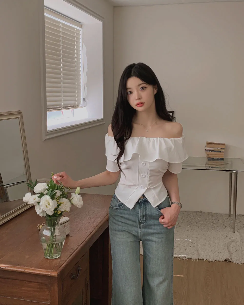 바지 모델 착용 이미지-S1L50