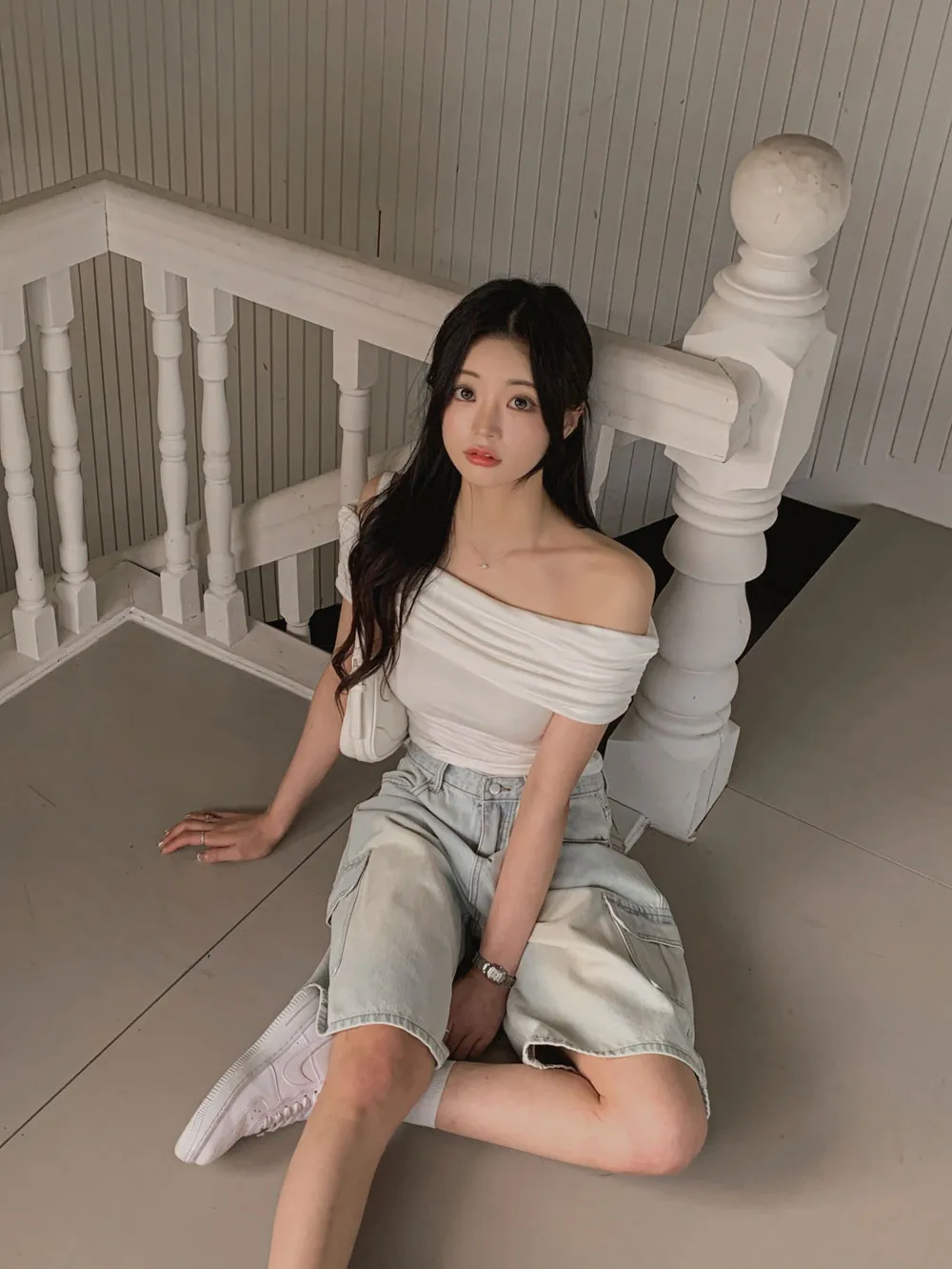 반바지 모델 착용 이미지-S1L79