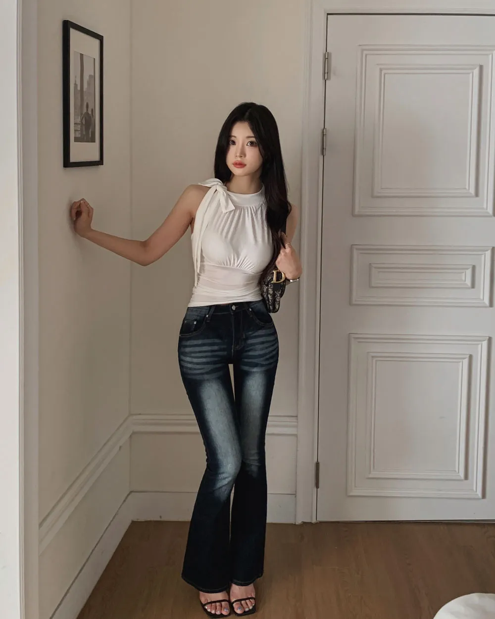 바지 모델 착용 이미지-S1L50