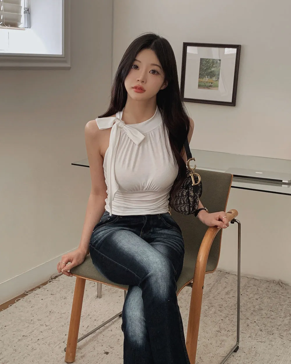 바지 모델 착용 이미지-S1L62