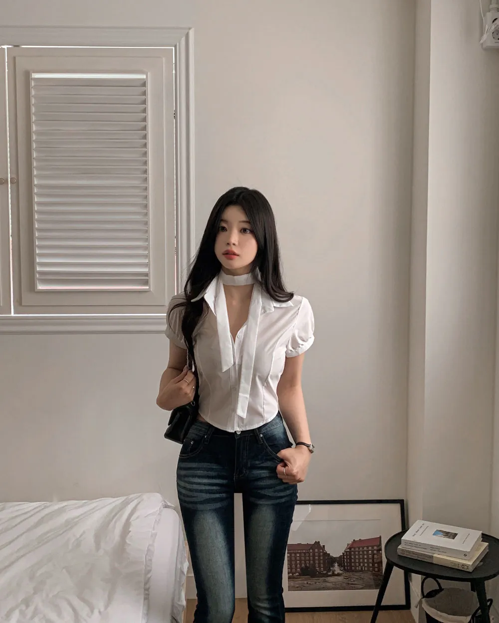 바지 모델 착용 이미지-S1L34