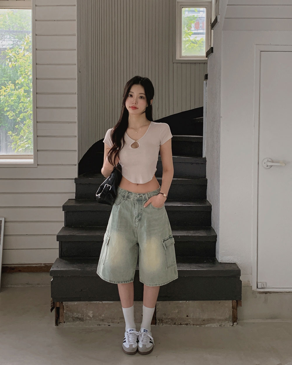 ◆ ◆ スリム クロップド丈 リブ 半袖Tシャツ 楽天市場】半袖リブTシャツ クロップドリブTシャツ レディース