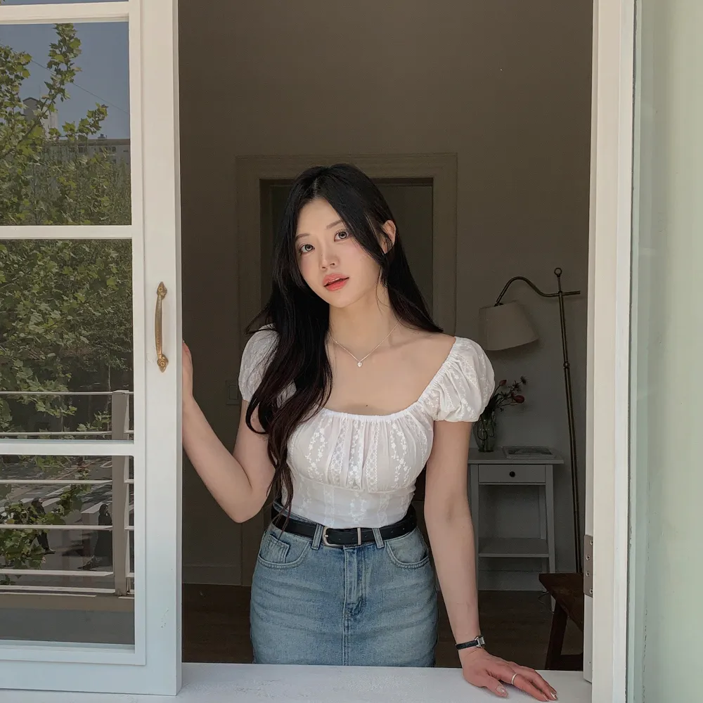 미니 스커트 모델 착용 이미지-S1L91