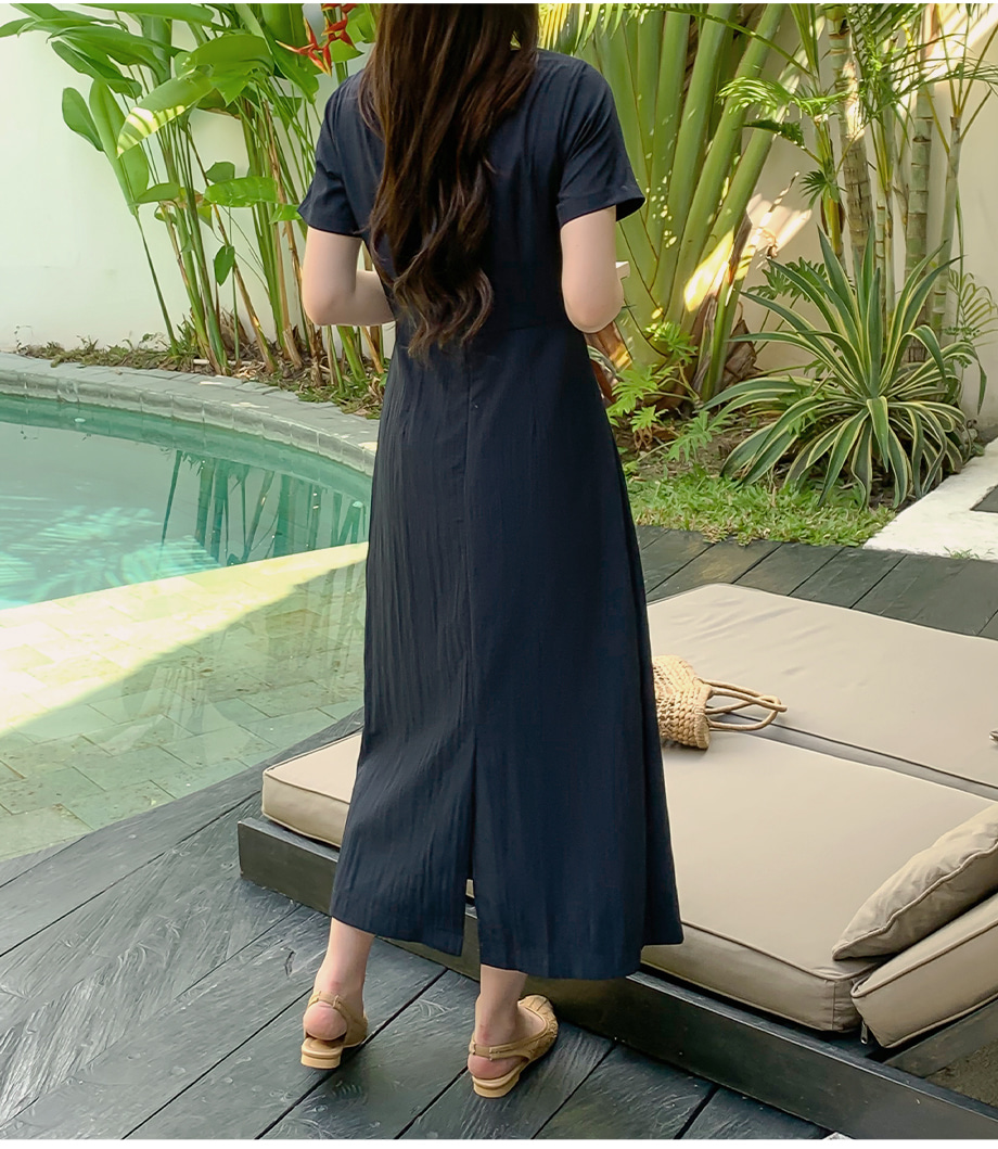 オリーブ色 半袖ラップスタイル ロングワンピース バイカラー 半袖 ロングワンピース M オリーブ 半袖 夏｜Yahoo