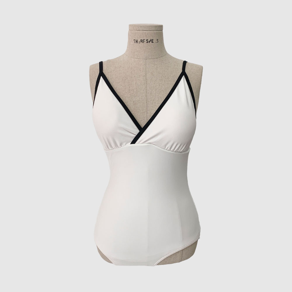 配色Vネックワンピース水着 | レディースファッション通販 - DHOLIC