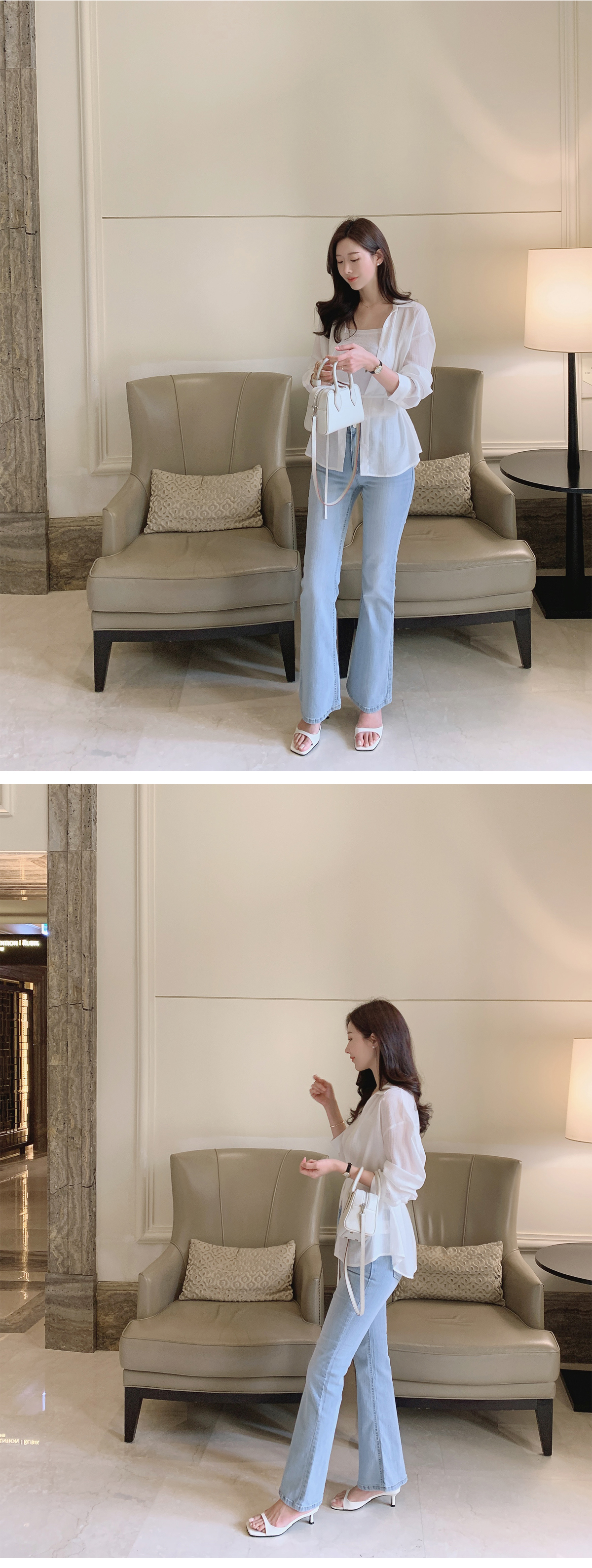 ブーツカットライトブルーデニムパンツ | レディースファッション通販
